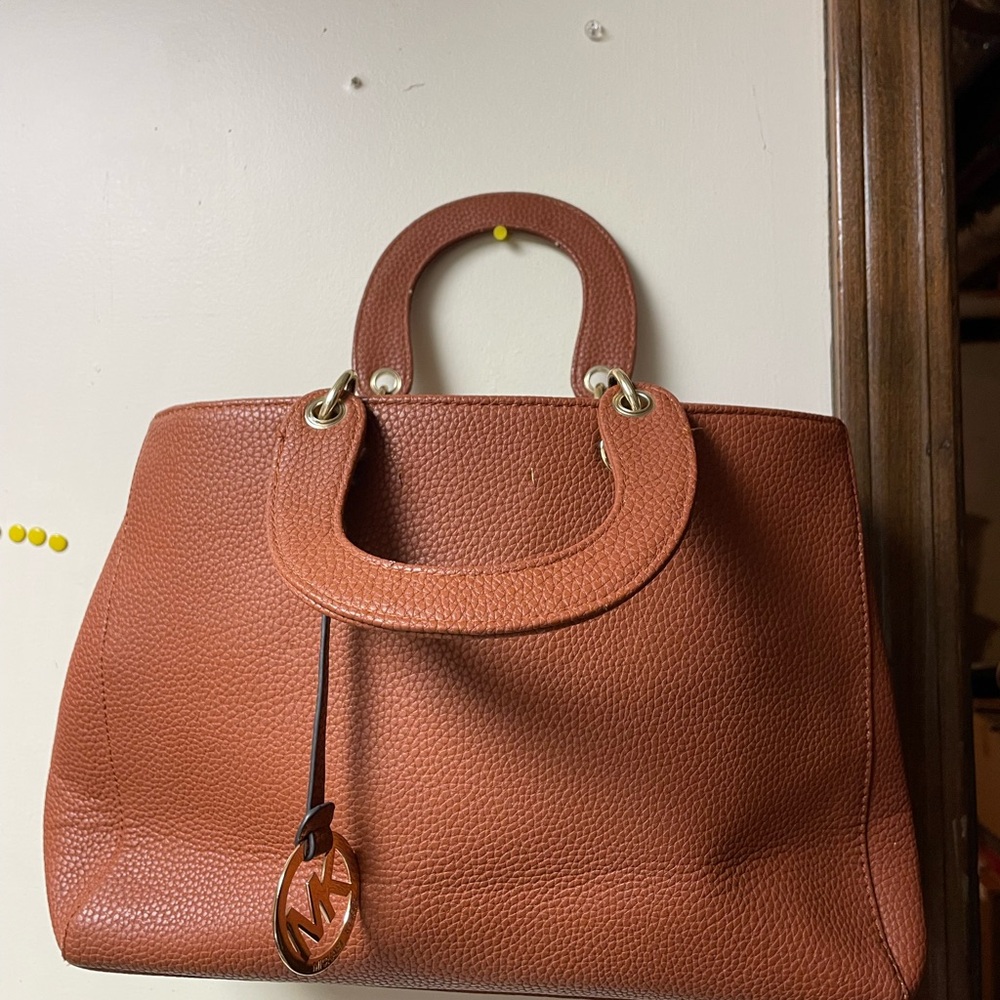 MICHAEL Michael Kors Brown Leather Satchel